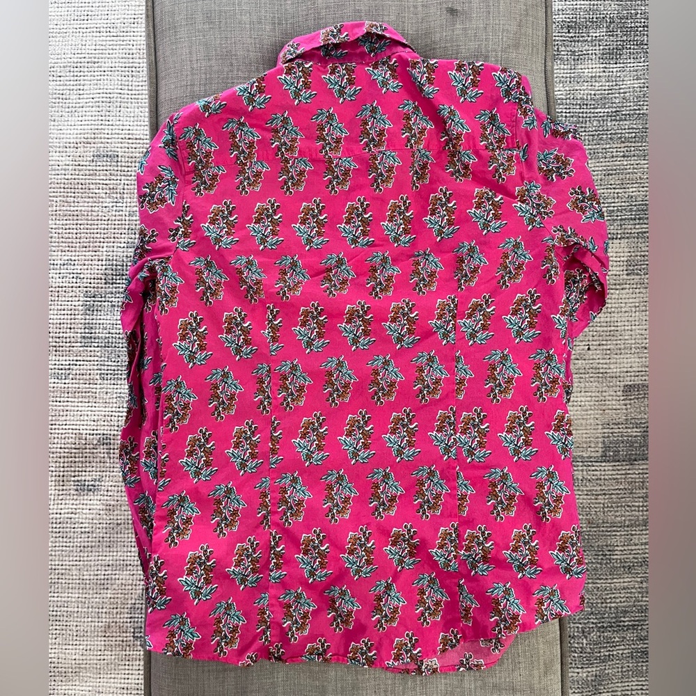 J. Crew Pink Floral Button-Down Shirt - Picture 8 of 8